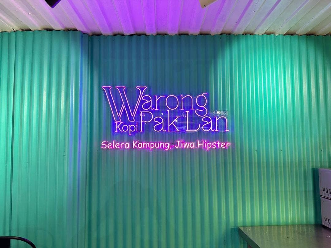 Vibrant neon word signage for indoor decoration by signage and signboard company in malaysia