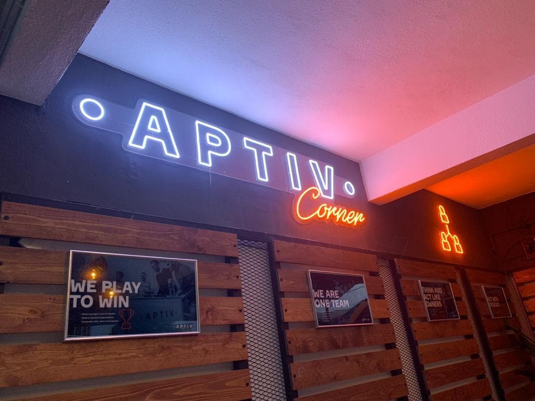 Vibrant neon word signage for indoor decoration by signage and signboard company in malaysia