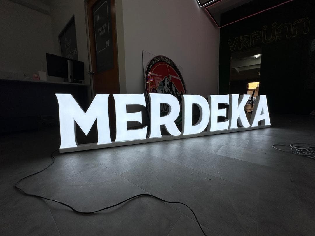 3D frontlit signage with bold modern design by signage and signboard company in malaysia