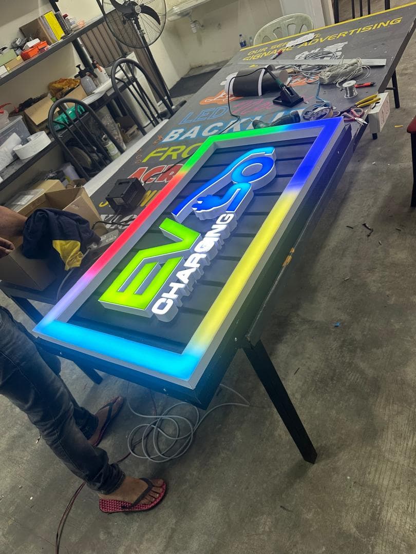 3D frontlit signage with bold modern design by signage and signboard company in malaysia