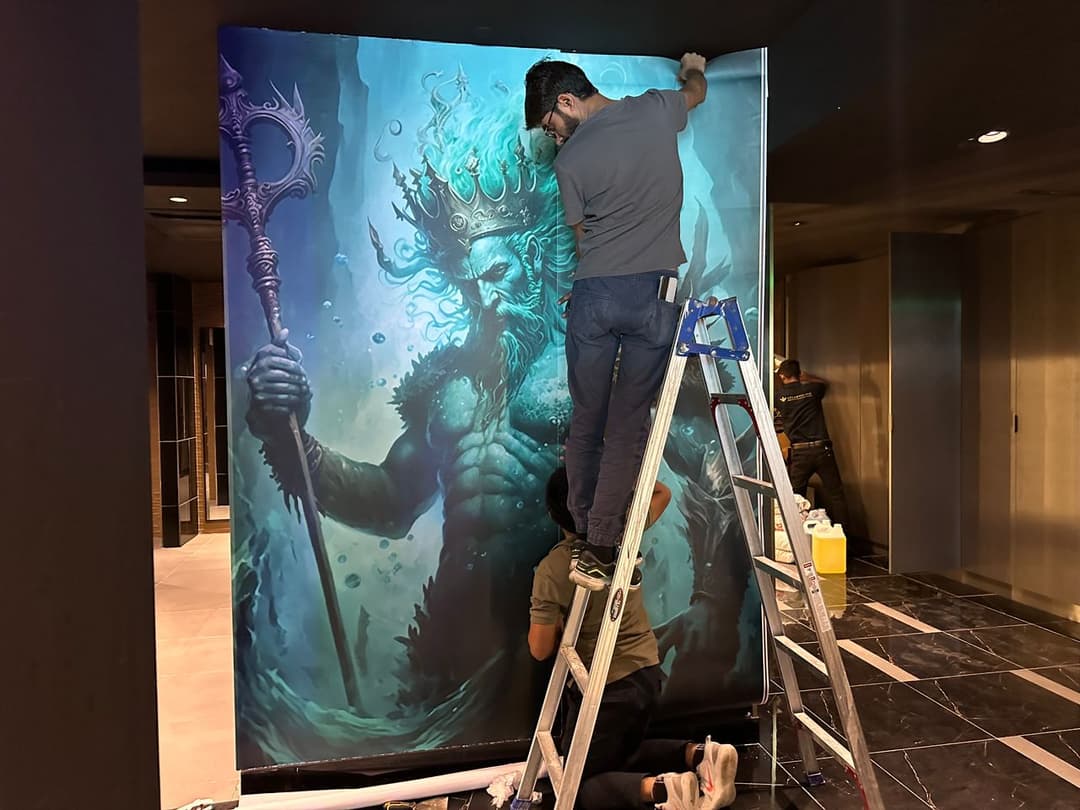 Custom wallpapers and stickers for indoor and outdoor spaces by signage and signboard company in malaysia