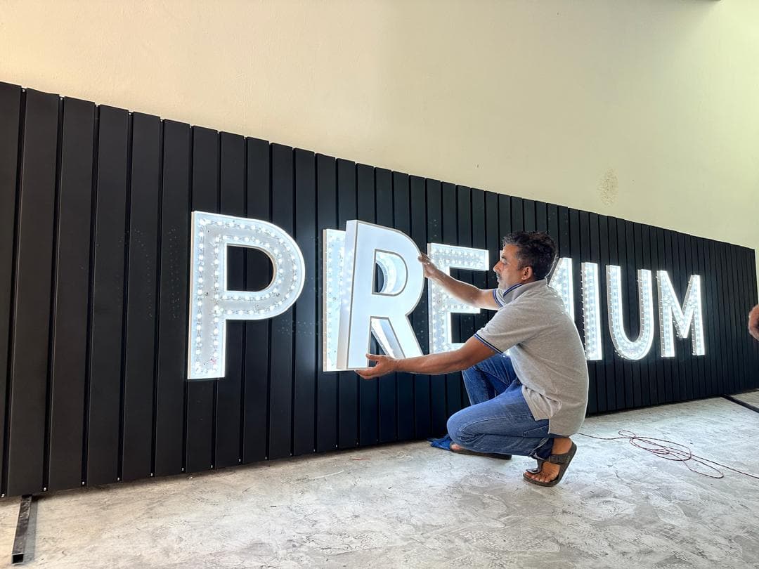 3D frontlit signage with bold modern design by signage and signboard company in malaysia