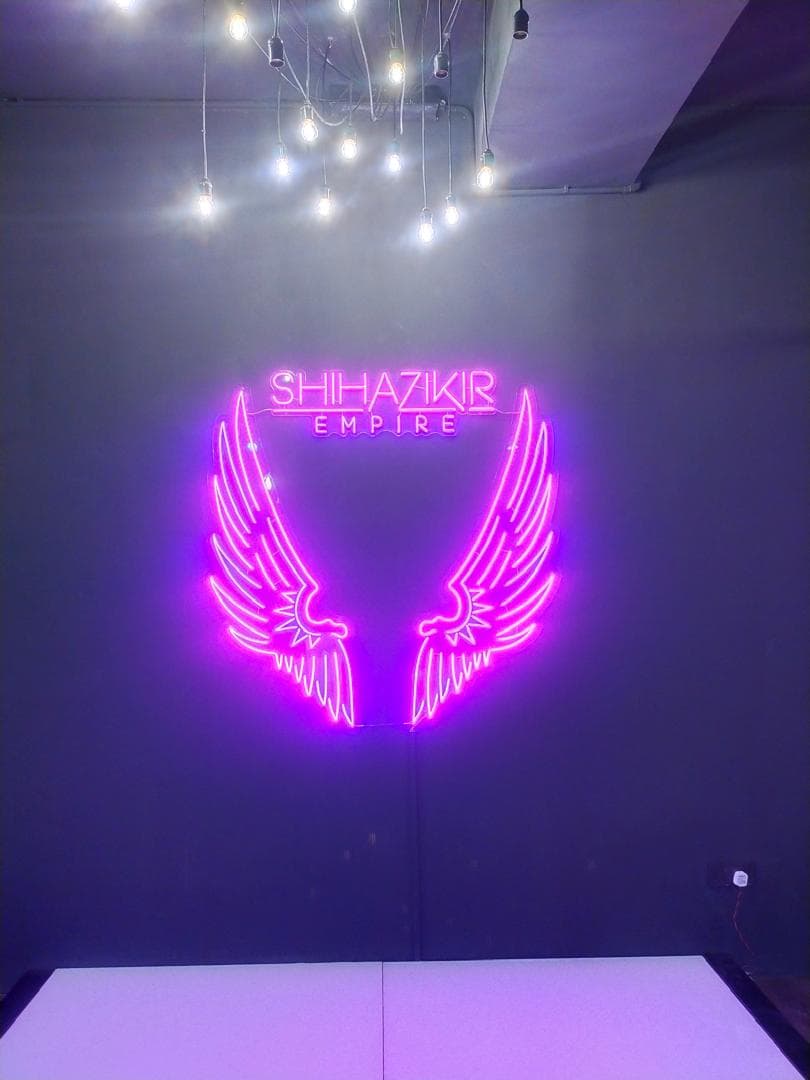 LED wing and wall designs for decor.