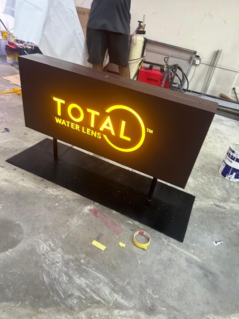 LED lightbox signage with modern appeal.