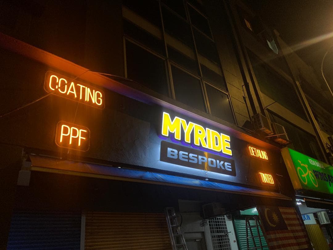 3D frontlit signage with bold modern design by signage and signboard company in malaysia