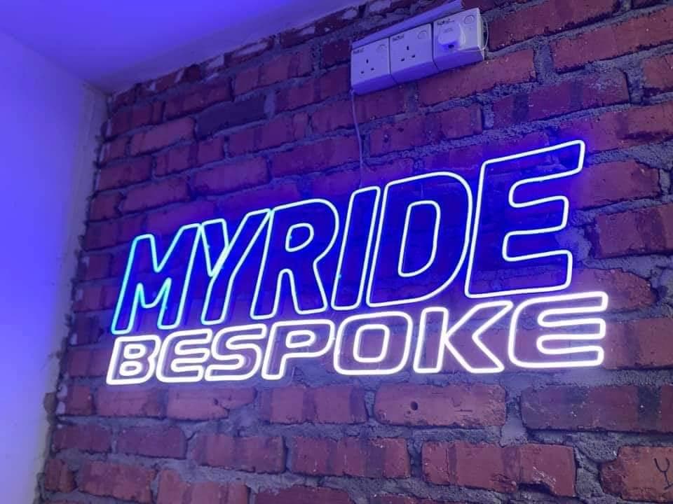 Vibrant neon word signage for indoor decoration by signage and signboard company in malaysia