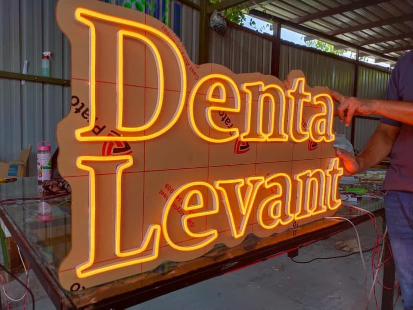 Custom neon LED word signs by our Signboard signage advertising company in Malaysia