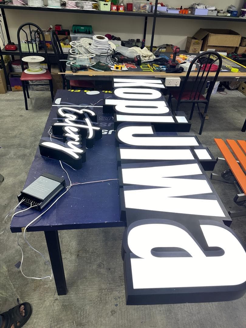 3D Frontlit Signage Signboard for Indoor and Outdoor in Kaula Lampur malaysia