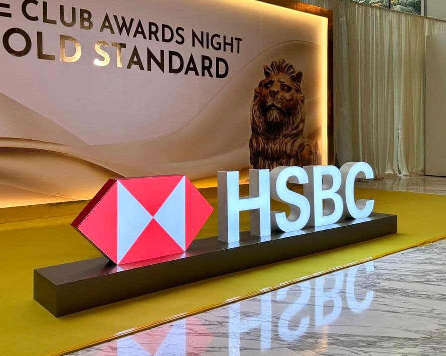 HSBC Stand Type Sign
