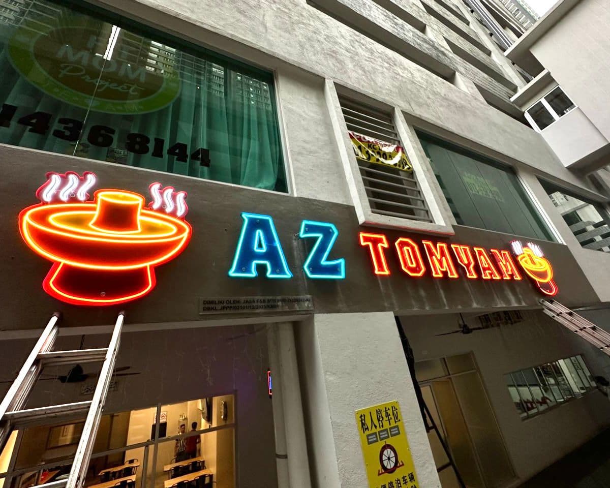Tomyam Restaurant Led Neon Signboard Outdoor