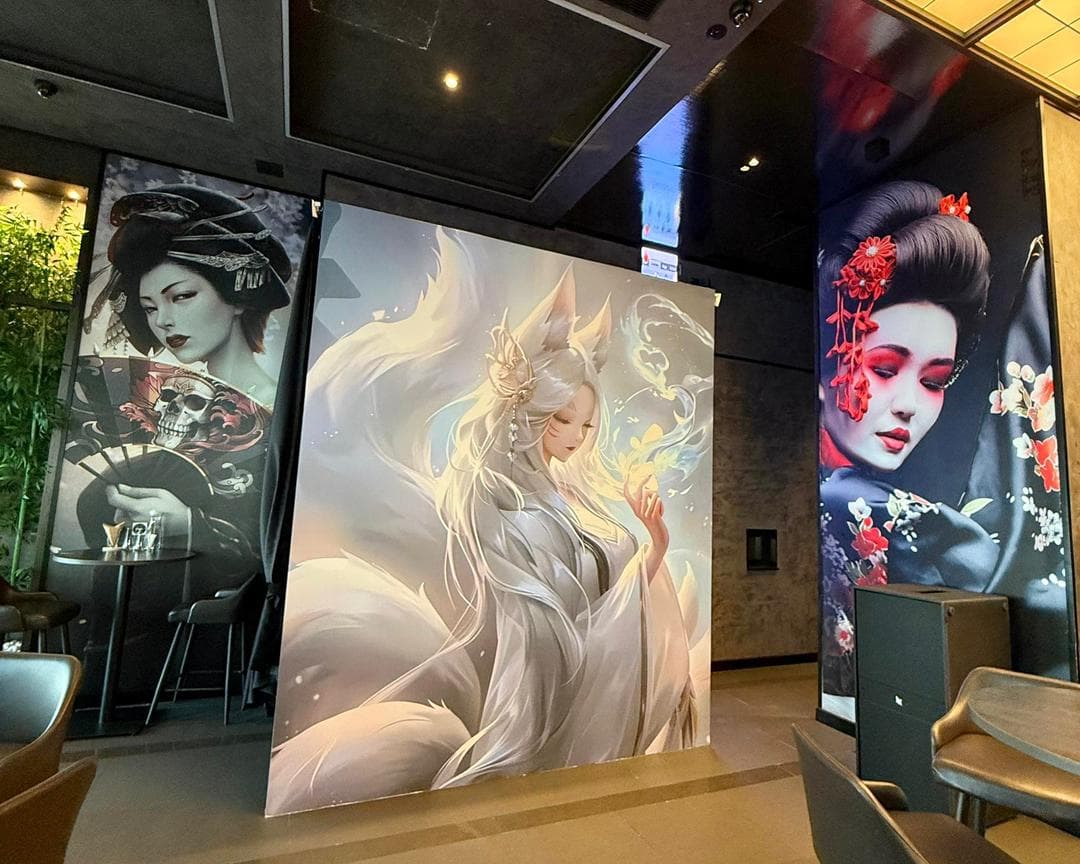 Japanese Theme Wallpaper High-Rise Printing