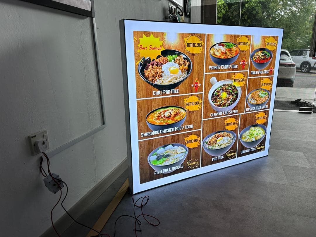 Customise Led LightBox indoor and outdoor Signage maker in Kuala Lumpur Selangor Malaysia