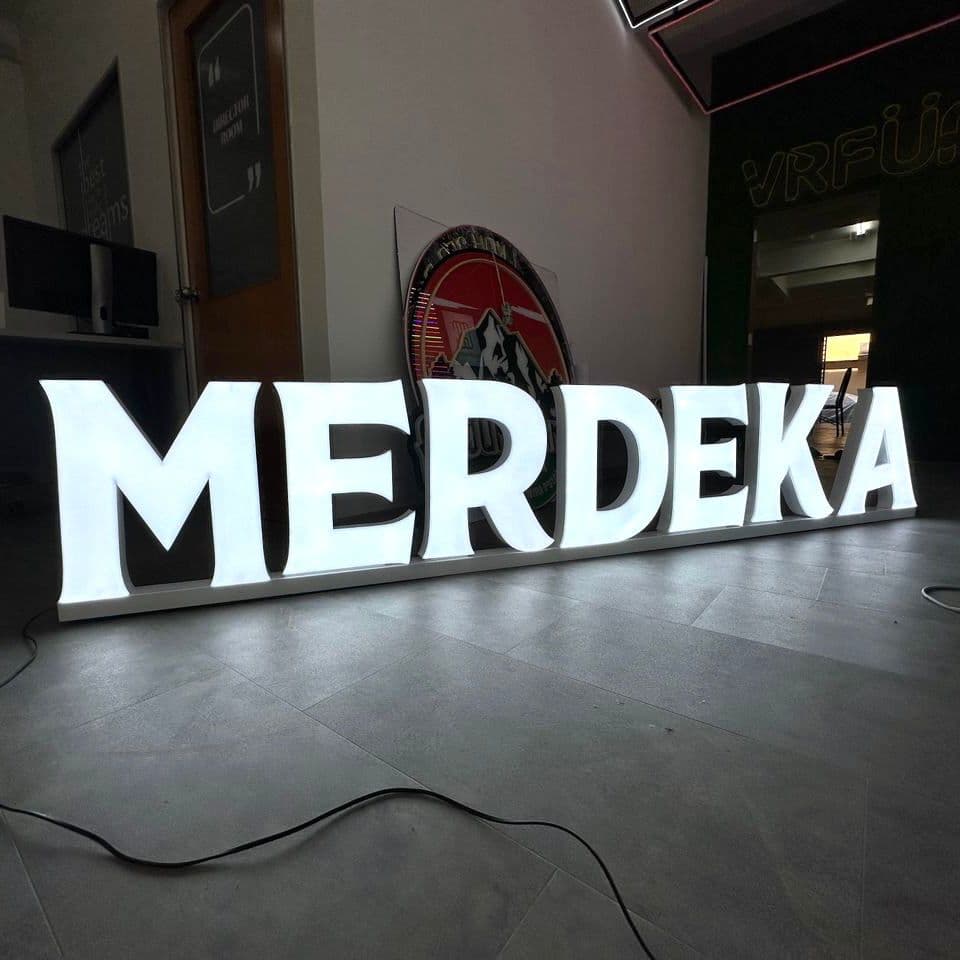 Merdeka Stand Type Signage