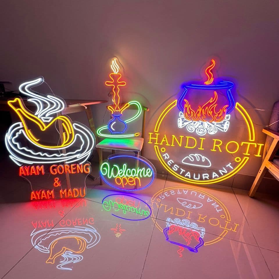 Handi Roti Restaurant Led Neon Sign