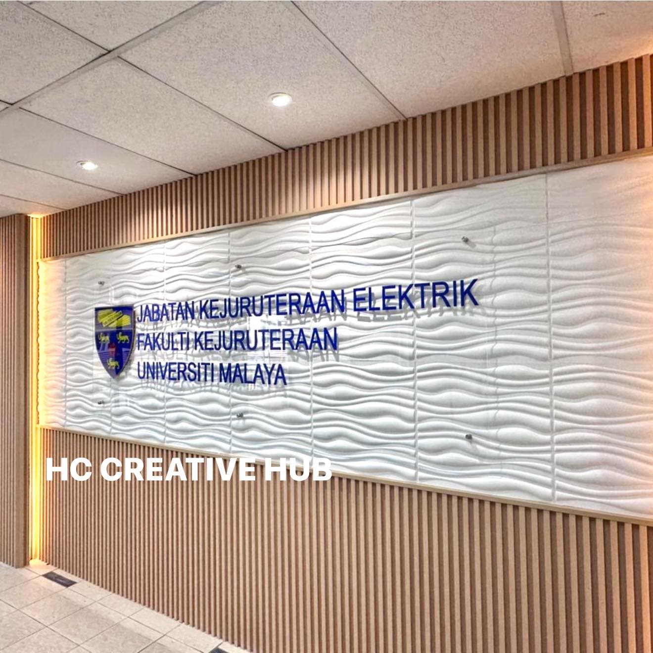 3D Acrylic Laser Cut Signage for University of Malaya