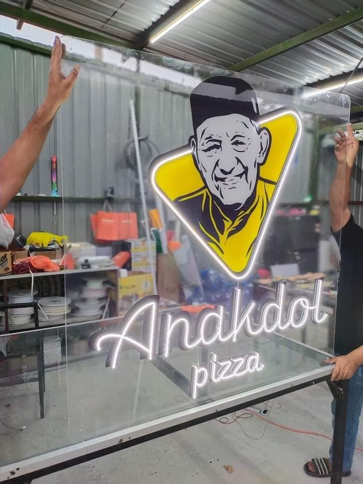 Sticker Background Led Neon Sign maker in Kaula Lampur Malaysia