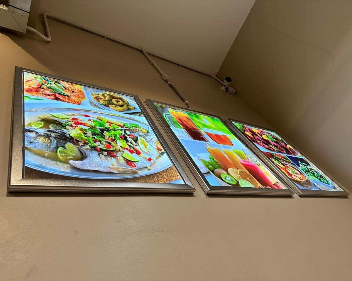 Seafood Restaurant Menu Slim Lightbox