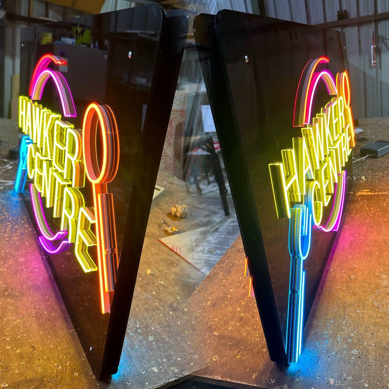 Food Centre Double Sided Led Neon Sign