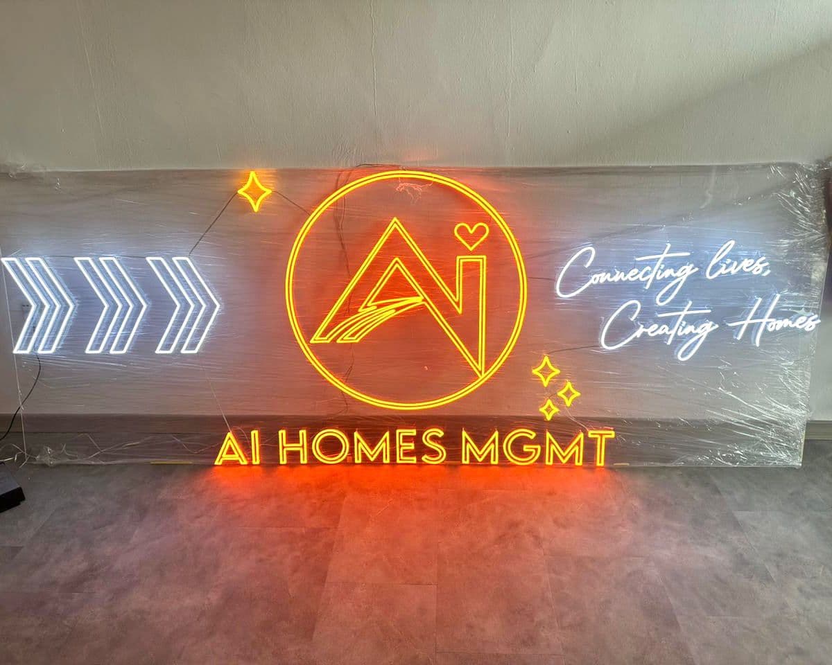 AI Home Shop Led Neon Sign