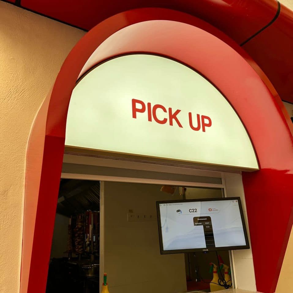 Pick Up Lightbox Signage